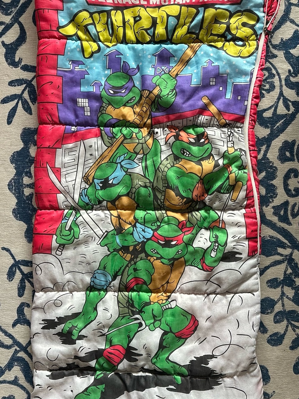 Vintage Teenage Mutant Ninja Turtles Vintage Sleeping Bag